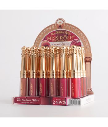 7701-503S24 24 color matte lipgloss ,24 pcs in display box