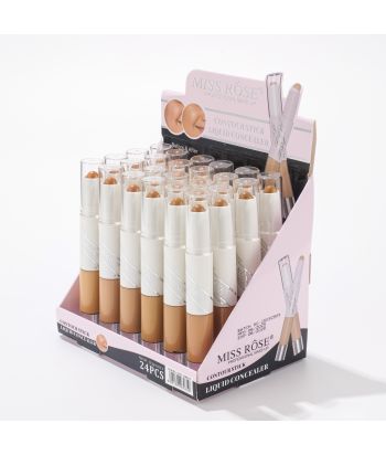 7601-158H24 Double  tube, one end concealer stick, one end liquid concealer, 6color 24 display boxes