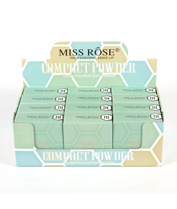 7003-063GN Miss rose compact Powder  single box 2 in 1 ,12pcs in display box