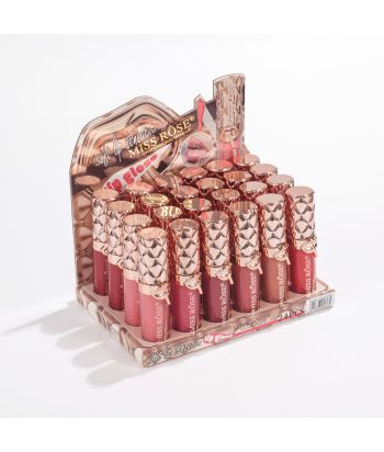 7701-547Z24 12 color moisturizing lip gloss ,24 pcs in display box