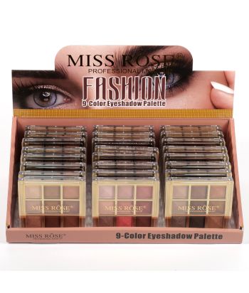 7001-032Z24 Transparent  9 color eye shadow in 24 display boxes
