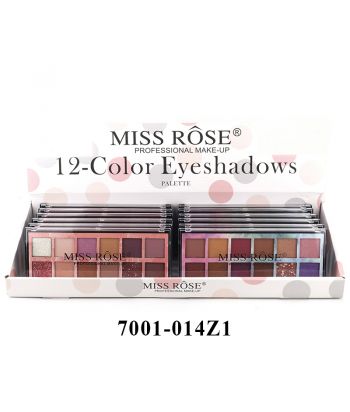 7001-014Z1 12 shades of eye shadow in 12 display boxes