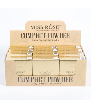7003-063JN Miss rose compact Powder  single box 2 in 1 ,12pcs in display box