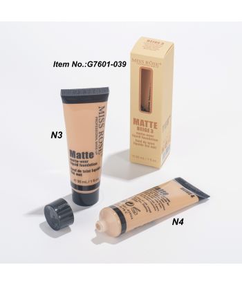 7601-039G 30ml Transparent tube with black printingliquid foundation of single package