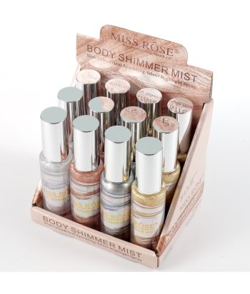 7505-023Z1  Body shimmer mist, display box package 