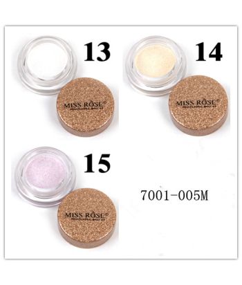 7001-005M13 Small round bottle with a lid of champagne glitter paint, highlighter eyeshadow, color No.13 HONORABLE