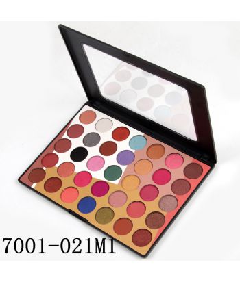 7001-021M1 Colorful printing cabinet with sunroof commpact.35-color eyeshadow, glitter + matte, color M1