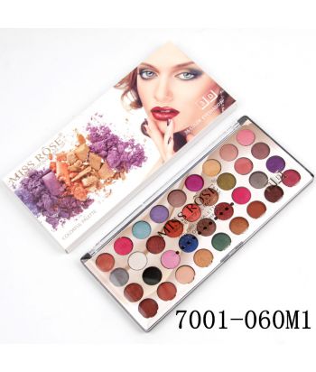 7001-060M1 Colorful EVA cabinet with transparent lid compact. 36 colors eyeshadow. NO.M1