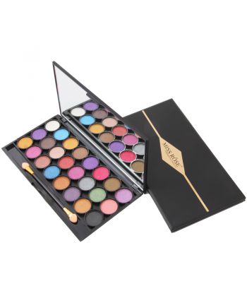 7001-356M Black compact with  24 colors eyeshadow, 2 sets colors of single package