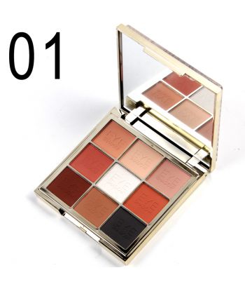 7001-384N1 9-color square quicksand eyeshadow of single package, purple