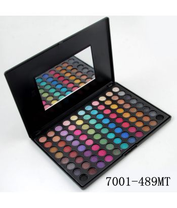 7001-489MT Black compact with 88-color matte eyeshadow ,single package.NO.MT
