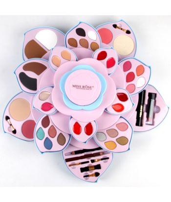 7002-150P Pink Plum blossoms cosmetic case, powder in the top of case. single package