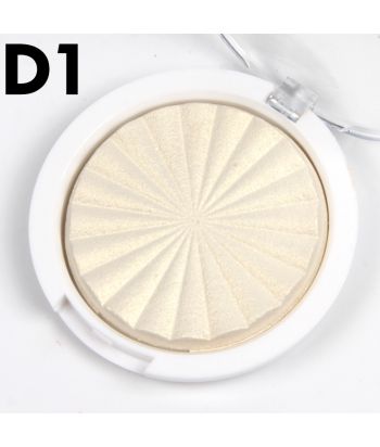7003-026D1 White bottom with tranparent lid compact, sun design baking powder. single package