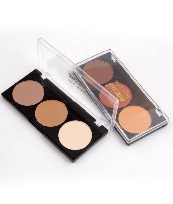 7003-039M Black bottom with transparent lid.  3-color grooming powder
