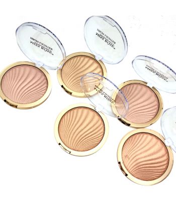 7003-043Z24 Gold bottom with transparent lid.baking highhighter. 24pcs in a display package