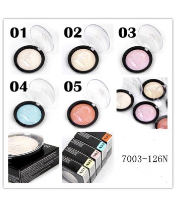 7003-126N01 Black bottom with transparent lid compact.Pounds design highlight powder. single package. color No.1