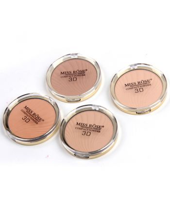 7003-215M Gold bottom with transparent lid compact. 24pcs powder in a display box