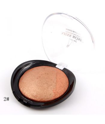 7004-001N3 Shinning black bottom with transparent lid compact, baking powder blush 6 colors of single package (South American metallic color) No.2