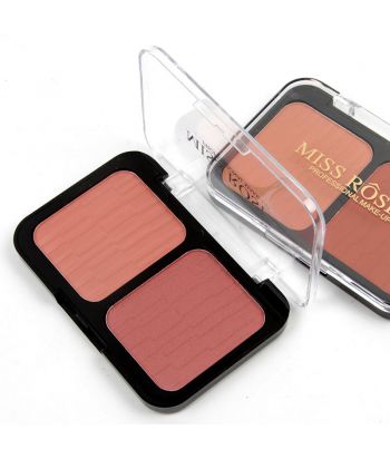 7004-005N12 Rectangular compact with double blush , 12pcs in  display boxes