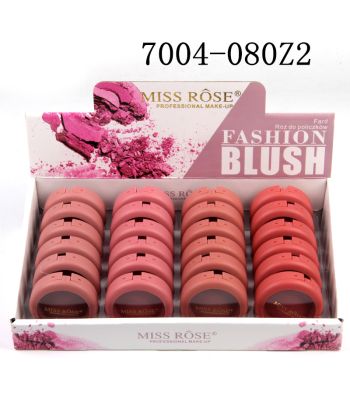 7004-080Z2 MAC Same Plastic compact ,blush of single package, 4 sets colors of 24pcs in a display box