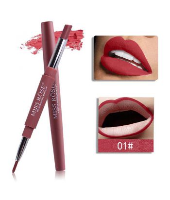 7102-001B01 Double end lip pencil,One lipstick and one lip liner, The tube color is the same as the inner material of single package,color No.1