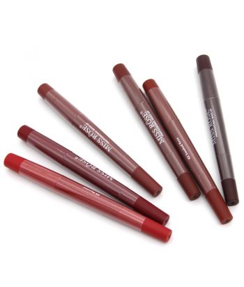 7102-001Z1 Double end lip pencil,One lipstick and one lip liner, The tube color is the same as the inner material ,mix 6 colors of 36pcs in a display box