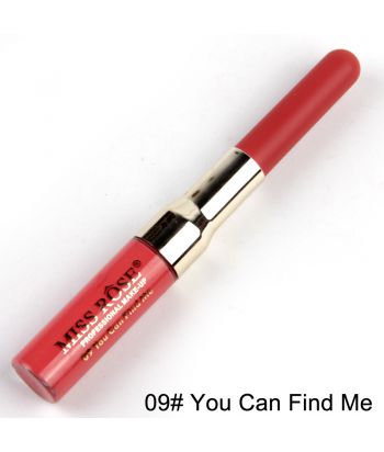 7102-002B09 Double end lip pencil,One lipgloss and one lip liner, The tube color is the same as the inner material of single package,color No.09