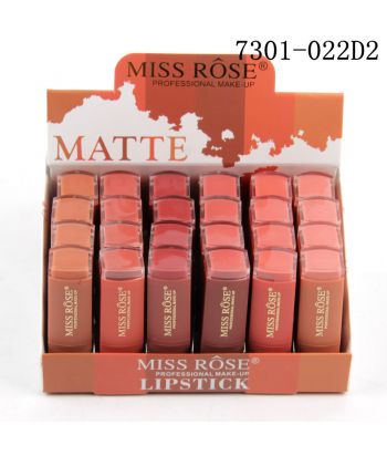 7301-022D2 Matching color tube with lipstick,24pcs in a display box