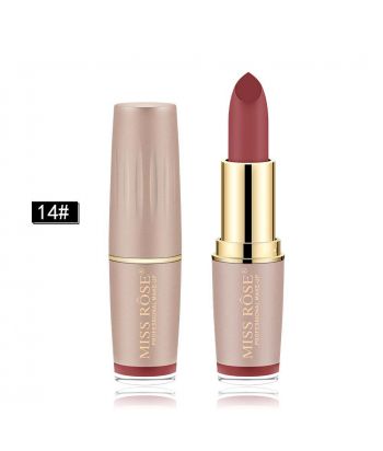 7301-034B14 Matt golden lipstick with matching color filling at the bottom, color No.14