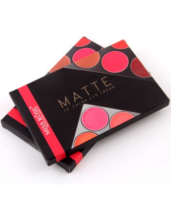 7301-041I 15-colors lipstick cream in a black compact,single package.