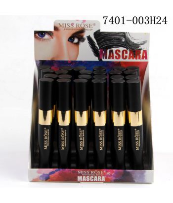 7401-003H24 Black with gold tube Mascara, 24ps in a display box