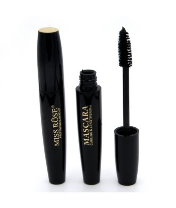 7401-036H Black round tube with thick brush and large brush head, mascara of single package