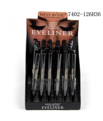 7402-126H36 Injection liquid eyeliner, 36ps in a display box,color black