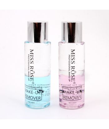 7505-005I2 Transparent bottle with silver cap , double-layer cleansing oil of single package,color light pink