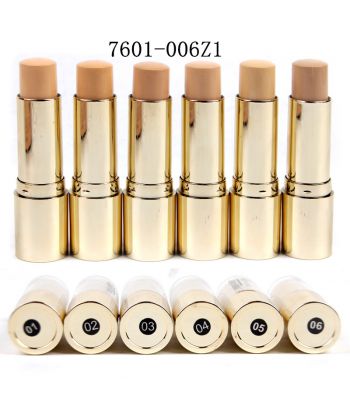 7601-006Z1 Plating golden tube with transparent lid, foundation stick of 24ps in a display box