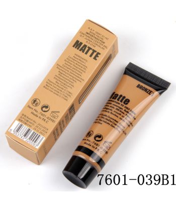 7601-039B1 Transparent tube with black printing, liquid foundation of single package,color Bronze1
