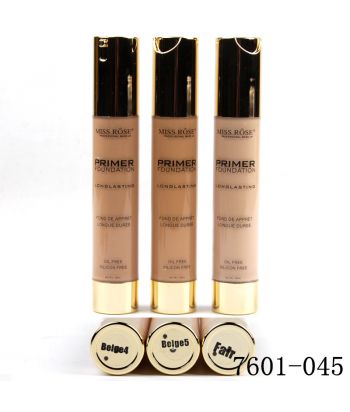 7601-045L2 Golden airless bottle, foundation makeup primer of single package clear,color Fair1
