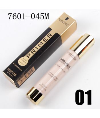 7601-045M1 Golden airless bottle foundation makeup primer, 3 colors of single package,clear No.1
