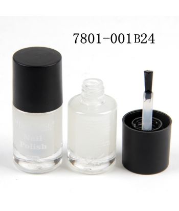 7801-001B Cylindrical bottle with matt black cap, nail varnish 15ml 22#