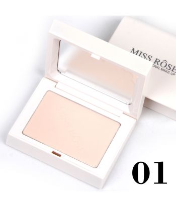 8003-001M1 Pearlescent white square compact,soft silky powder of single package,color No.1 natural color