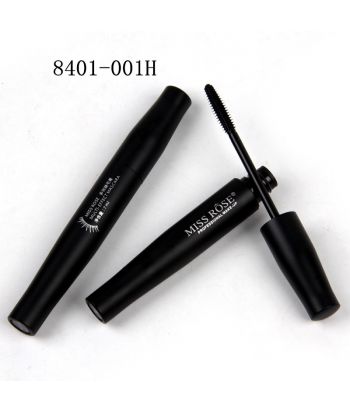 8401-001H Matte black aluminum tube with small brush head, mascara of single package, black inner material