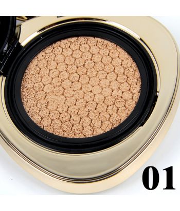 8601-001M1 Triangular compact with black butterfly woman 3D printing lid. BB cream .color No.1 natural white