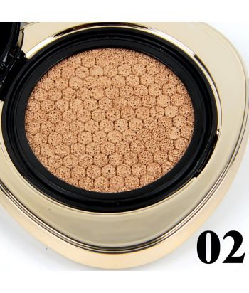 8601-001M2 Triangular compact with black butterfly woman 3D printing lid. BB cream .color No.2 natural color