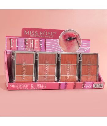 7004-051N24 3 color blusher kit, 4 group color 24 pcs in display box 