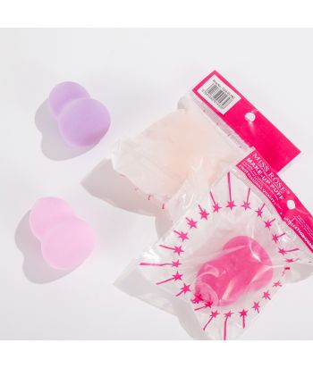 7204-011M   make up puff,single bag package , 40pcs in inner box, 6 color mix ctn