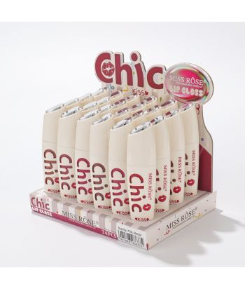 7701-418S24 24color matte lip gloss ,24 pcs in display box