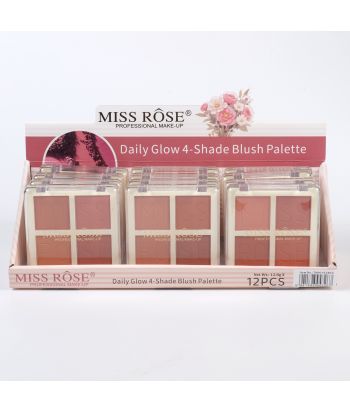 7004-112N12  4colors blusher of 3 sets colors of 12pcs  in a display boxes