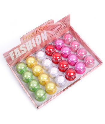 7301-414Z24 Small Daisy fruit lip balm 6 colors 24 display boxes