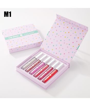7701-530M1 6 color shimmer lipgloss ,6 pcs in gift box
