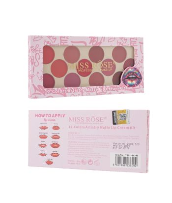 7301-497M 12-colors lipstick cream,single color box